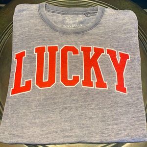 Lucky Brand Venice Burnout “Lucky” Tee